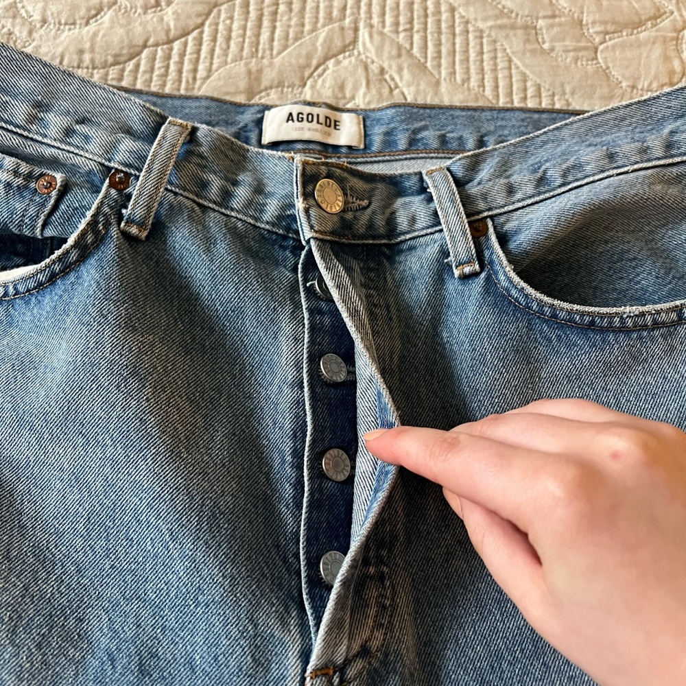 Agolde Riley Straight Leg Jeans - Picture 3 of 4